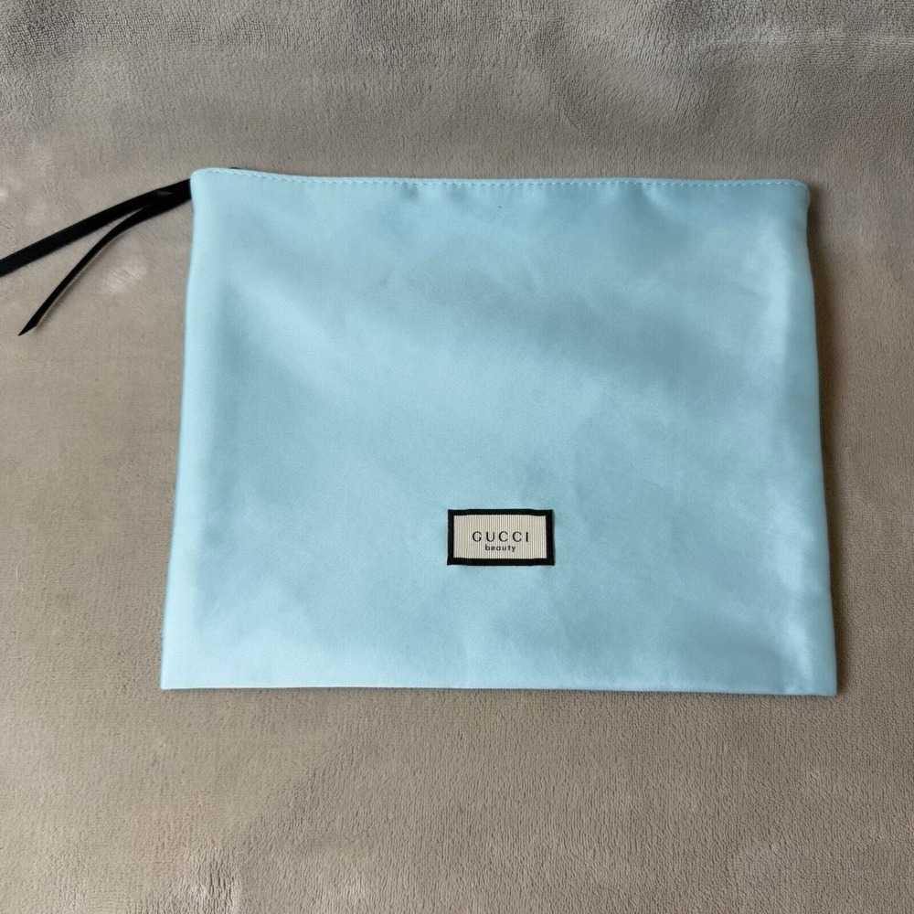 GUCCI Beauty Authentic Mint Makeup‎ Pouch Cosmetic Toiletry Bag